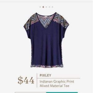 Pixley Mixed Material Tee